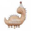 Fábrica por atacado tema de festa de dinossauro balão decorativo de filme de alumínio tiranossauro raptor dragão de pescoço longo balão de folha de alumínio