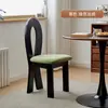 Mesa y Sillas de Comedor, Sillas de Comedor de Madera Maciza, Taburetes Domésticos, Sillas con Respaldo, Llavero Estilo Nórdico de Mediados de Siglo Silla Sirena, Respaldo Alto