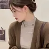 Pendientes de Aro Exagerados Simples Estilo Coreano para Mujer Elegantes Versátiles Elegantes de Lujo Ligero Pendientes de Oreja Moda Pendientes con Sentido de Alta Gama