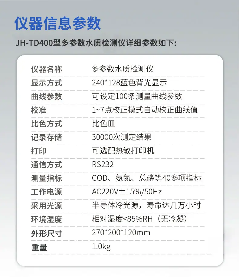 JH-TD400型多参数水质测定仪0-2
