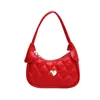 Nuevo Bolso de Corazón para Niños Moda para Bebés Bolso de Hombro de Cuadros de Diamantes Bolso de Accesorios Elegante de Color Sólido para Niñas