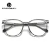 Gafas Frescas de Madera Studiomuku Montura Frontal Mariposa Francesa Explosión Facial Gradiente Montura de Gafas Transparente Retro