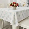 Mantel estilo europeo engrosado, mantel cuadrado, mantel rectangular para mesa de comedor, mantel de plástico lavable para mesa de café, venta al por mayor de cadena de suministro de fábrica