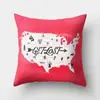 Funda de almohada para sofá Laitu Patrón de dibujos animados Almohada lumbar de coche Poliéster Almohada de oficina