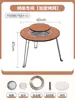 Mesa y silla plegables de artesano para exteriores, estufa de camping, parrilla de barbacoa, mesa para hervir té, olla caliente integrada, mesa exterior portátil para autoconducción