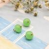Botão de Tecido Chiffon Imitação de Jade Vidro Colorido para Roupa Vestido Cheongsam Hanfu Acessórios de Decoração Fivela Costurada à Mão