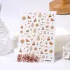 Rose Rose nail novo Japonês Rococó coelho Adesivos de unha Vintage ultra-finos à prova d'água com adesivo traseiro Decalques de unha