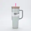 Copo Térmico de Aço Inoxidável de Grande Capacidade Amazon 40oz Copo de Gelo Copo Portátil para Uso Externo com Canudo Copo Térmico para Água Personalização