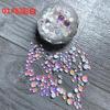 Manicura Hombre Cuentas de Pez Colores Mágicos Aurora Diamante Joyería Color Caramelo Cristal Cuentas Semirredondas Mixtas Macaron Decoración de Uñas Broca