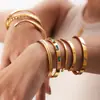 [Estritamente Selecionado e Especialmente Fornecido] Joia de Mão Estilo Celebridade da Internet Pulseira de Aço Inoxidável com Zircônia Moda Feminina Joia de Mão Retrô Aço Titânio