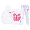 Conjunto de Moletom com Estampa Casual Outono/Inverno 2026 e Calça Simples com Estampa