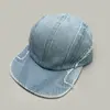 Gorra de Béisbol Vintage de Mezclilla Bordada con Letra de Color Sólido para Hombres y Mujeres, Sombrero de Sol Personalizado de Ala Plana Suave Pico de Pato Venta al por Mayor