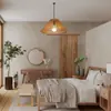 Lámpara Colgante de Madera Estilo Japonés, Iluminación para Sala de Té Zen, Lámpara Nueva Estilo Chino para Restaurante, Lámpara de Mesita de Noche, Linterna para Dormitorio Sala de Estar, Lámpara para Casa de Huéspedes
