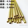 Diámetro 1 2 3 4 40 50 mm tubo redondo pequeño de latón capilar hueco de pared delgada h62/h65 tubo de latón protección ambiental