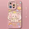 Pintura a Óleo Elefante Adequado para Capa de Celular Apple 16promax iphone15 Criativo 15 Capa de Celular 15 Cartoon
