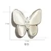 Nueva Piedra Ojo de Gato Mariposa Aleación de Circonita Joyería para Uñas Estilo Lujo Ligero Tridimensional Súper Brillante Incrustación Mariposa Decoración para Uñas