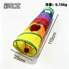 Túnel para Gatos Amazon Transfronterizo Plegable Multifuncional Alivio del Aburrimiento Arcoíris Pasaje para Gatos Juguete para Gatos Juguete para Mascotas Venta al por Mayor