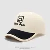 Gorra Infantil Bordada con Letra, Nueva Gorra de Pico Versión Coreana de Otoño, Gorra de Béisbol Versátil de Dibujos Animados Lindos para Niños y Niñas