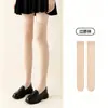 Calcetines de verano finos para mujer hasta la pantorrilla, antideslizantes, sin deslizamiento, calcetines largos hasta la rodilla adelgazantes de micro-presión, antienganches, duraderos, de tacto fresco