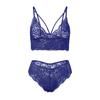 Conjunto de Sutiã Sem Fio Sem Costas Sexy Estilo Europeu e Americano com Acabamento em Renda Nuvem, Top Regata Redutor de Busto Grande, Conjunto de Lingerie Feminina