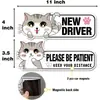 Imanes para Coche Reflectantes Populares Transfronterizos Pegatinas para Coche de Abeja de Panal de Dibujos Animados Prácticas Pegatinas para Parachoques y Carrocería de Conductor Novato