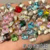 Alternativa a Circonita Cúbica Corte Princesa K9, 10mm Multifacética de Dorso Puntiagudo Piedras Sueltas Grandes, Adornos Brillantes Tipo Diamante al por Mayor para Uñas DIY