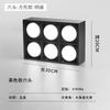 Sala de estar minimalista sin iluminación principal luces cuadradas de caja luces de cubo luces de rejilla LED focos de techo downlights abiertos