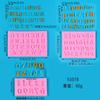 Molde de Silicone Líquido com Letras Maiúsculas e Números para Confeitar DIY Decoração de Bolo Molde de Fondant Molde de Argila Chocolate