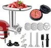 Accesorios Máquina de Cocina Chef Kitchenaid Máquina para Hacer Pasta para Cortar Pasta Gruesa y Delgada, Picadora de Carne Kaisanyi