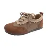 Zapatos de entrenamiento alemanes, cómodos para usar todo el día, con un diseño de 2026, bailarinas para mujer, con un ajuste cómodo, detalles de encaje otoñales, un nuevo estilo retro y una suela suave con cordones
