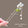 Accesorios para el cabello con flores antiguas para mujer, horquilla para el cabello con flor de cerezo de primavera y verano, horquilla con borlas para caminar Hanfu de alta calidad, horquilla para el cabello, horquilla para cheongsam