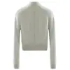 Suéter casual para mujer de nuevo estilo, color liso otoño/invierno europeo y americano, cuello semialto, cremallera invisible, suéter de capa base tipo pullover
