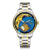 Reloj Mecánico Totalmente Automático para Hombre Sewor Reloj para Hombre Tourbillon Calado Luminoso Impermeable Negocios Retro Reloj para Hombre