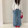 Jeans Rectos para Niñas 2026 Nueva Moda de Primavera Elegantes Jeans para Niñas Mayores con Volantes