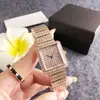 Relógio Pulseira Quadrado Feminino com Pulseira de Aço Totalmente Diamantada, Novo Estilo Fashion, Simples e Fashion Relógio a Quartzo com Movimento Citizen
