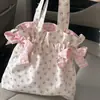 Bolso bandolera floral grande de estilo japonés para niñas, adecuado para ir al trabajo, salidas diarias y compras