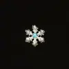 Accesorios de Joyería de Aleación Copo de Nieve Cabeza de Diamante Accesorios para el Cabello Material de Moño DIY Funda para Teléfono Móvil Agujero de Belleza Hebilla de Zapato