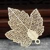 Accesorios de joyería DIY 43.38*0.3mm hojas tridimensionales Hoja de Arce pasador broche marcapáginas material para accesorios para el cabello A483