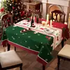 Mantel temático de Navidad para un ambiente festivo, adecuado para fiestas de Año Nuevo y Acción de Gracias, decoración de mesa a cuadros verde y rojo