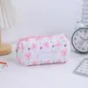 Estojo novo floral fresco fofo grande capacidade ins estudante alto valor bolsa de armazenamento de papelaria bolsa de cosméticos