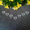 Acessórios de hardware de roupas íntimas sutiã fivela maiô em forma de coração nylon fivela de plástico alça de ombro ajuste fivela de ajuste fivela acessórios de vestuário