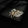 Broche vintage cravejado de diamantes atacado temperamento all-match laço liga corsage feminino anti-luz acessórios de vestuário pino joia
