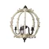 Lámpara de Araña Francesa de Madera Maciza Estilo Country Americano Creativo para Sala de Estar, Comedor, Dormitorio, Pasillo, Casa Club, Villa, Iluminación Decorativa Personalizada