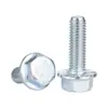 8.8 Azul Hierro-Zincado Tornillos de Brida Hexágono Exterior Pernos de Brida Cabeza Hexagonal Pernos de Superficie de Brida M5M6M8M10