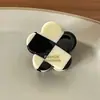 Nuevo Pinza de Garra Estilo Francés para Verano, Pinza Sencilla para Cola de Caballo Alta, Pinza Pequeña de Acetato, Pinza para Flequillo con Etiqueta Dorada Moderna y Elegante