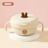Tazón infantil de acero inoxidable 316, tazón para comida de bebé, tazón para alimentar a lactantes, juego de vajilla portátil para niñas, apto para uso en exteriores