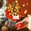Regalos de Navidad Papá Noel Fruto Rojo Baya Ramo Pequeño Decoración Flores Hechas a Mano Venta al por Mayor Regalos Transfronterizos Recuerdos