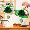 Decoraciones Creativas para el Festival del Bote del Dragón: Colgantes de Panal 3D DIY, Colgantes de Barco Dragón, Adornos Colgantes para Atmósfera Festiva de Supermercado, Tarjetas