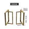 Suporte de Perna de Mesa Escovado em Aço Inoxidável Mesa de Jantar Bar Mesa de Centro Conferência Computador Prato Grande Metal Pés de Suporte de Mesa Personalizados