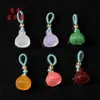 Colgante de Ágata Natural Flor de Loto Amuletos Pequeños para Cadena de Teléfono Pulsera Collar Mini Accesorio Directo del Fabricante